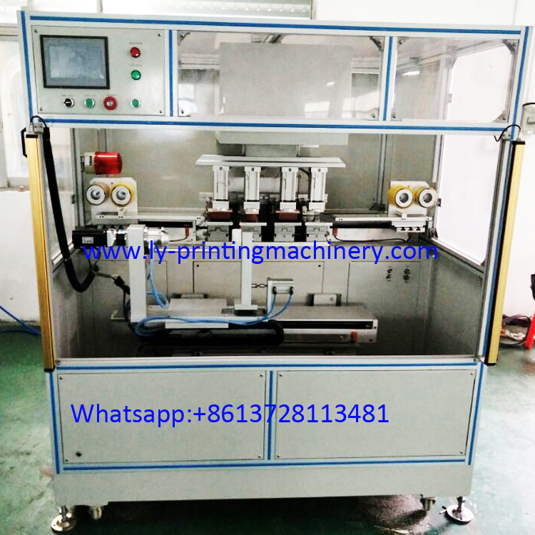 4 color PLC pad printer with cleaning pad system - 副本