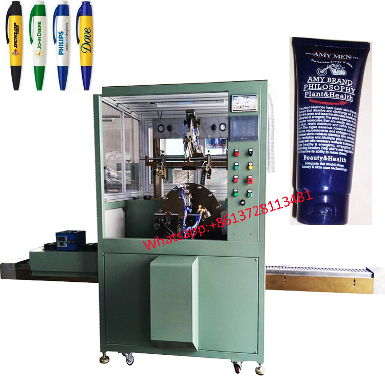 Ballpen soft tube auto screen printing machine 