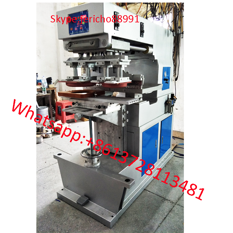 2 head 1 color big pad printing machine 