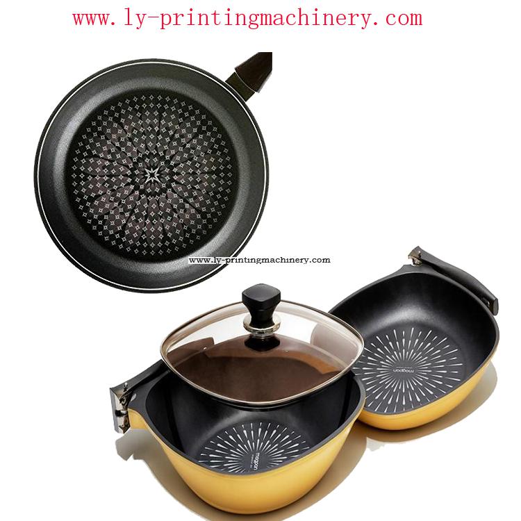 1 color fry pan pad printing machine