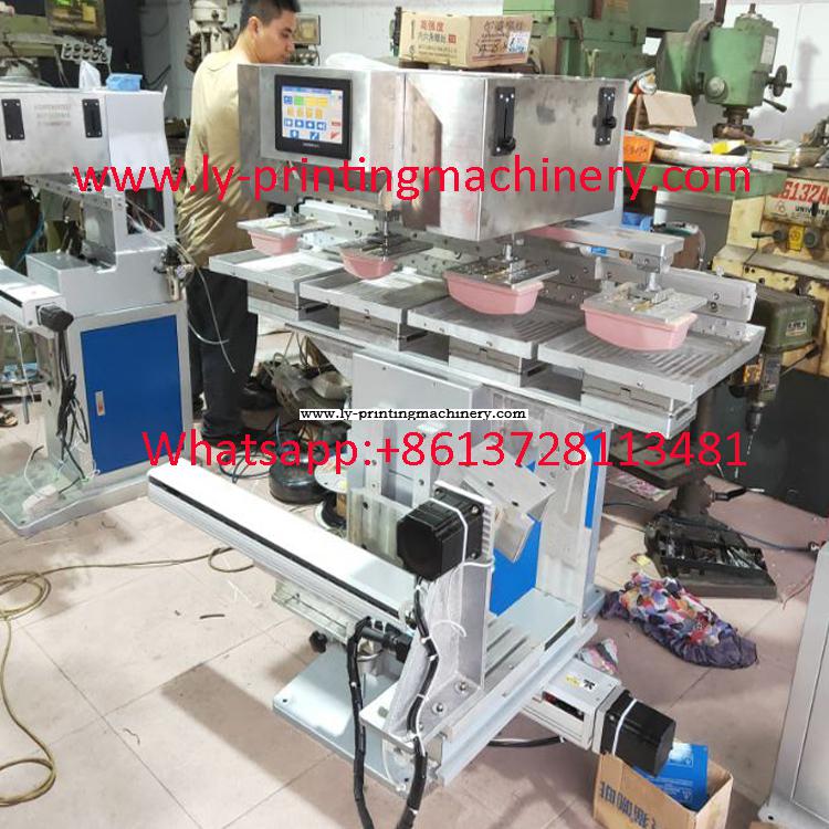 360 degree Shoe 4 color pad printer