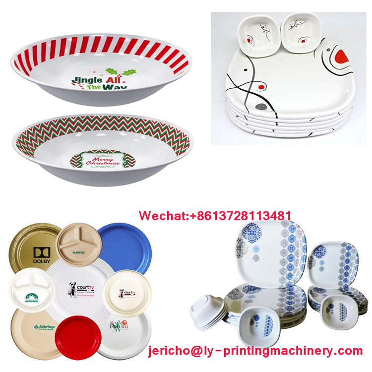 Plastic tray plate 2 color big pad printer