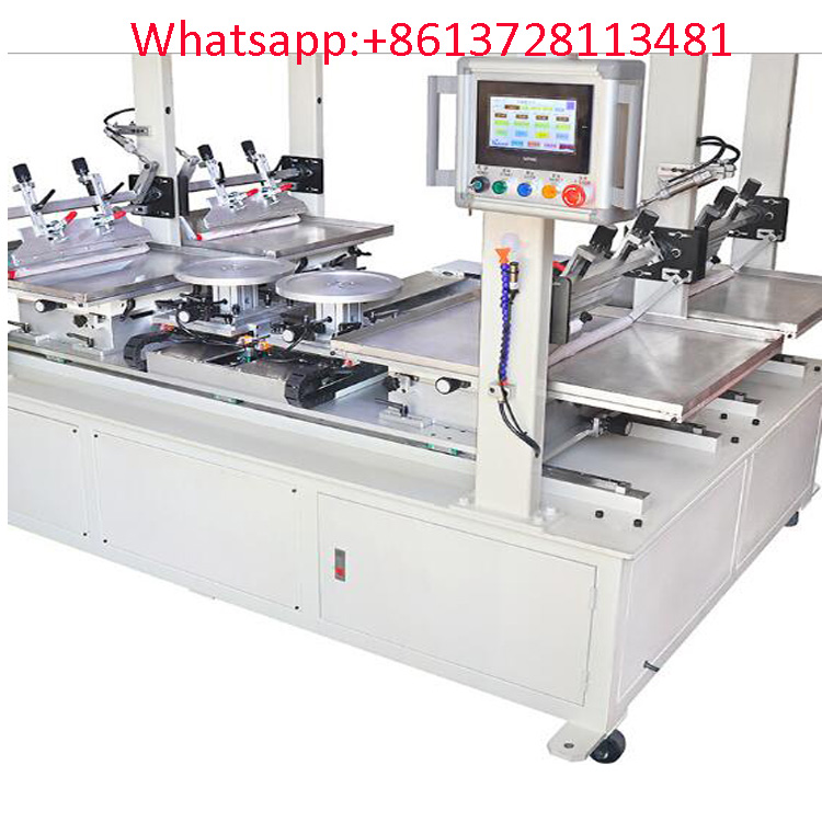 Dinner ware ceramic plate bowl fast 4 color pad printer with servo table running